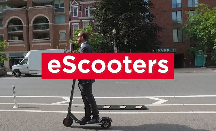 eScooter Rider in Washington DC