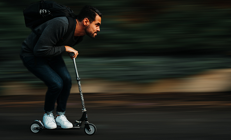 guy on scooter