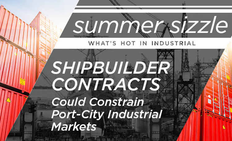 Government Shipbuilder and Repair Contracts Could Further Constrain Port-City Industrial Markets