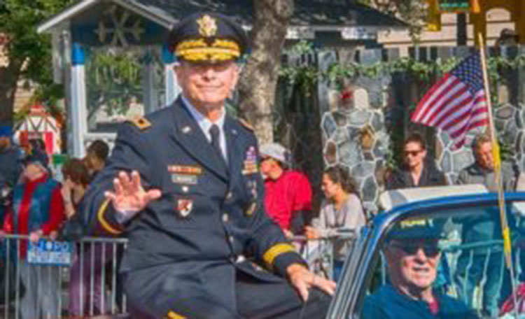 Major General Kent Hillhouse Rides in Veterans Parade