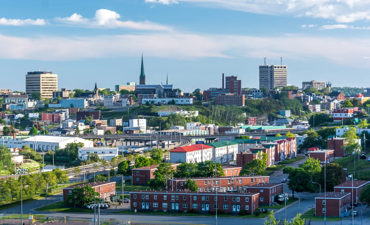 New Brunswick Downtown Aerial