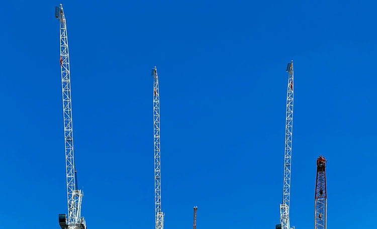 Cranes, Stratford East London